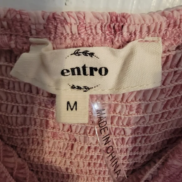 Entro Boutique Pink Flower Strappy Maxi Dress - Picture 3 of 6